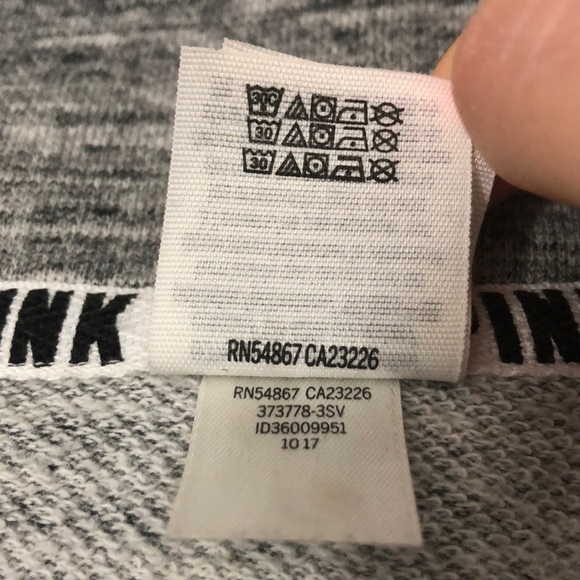 VICTORIA SECRET PINK oversized sweater small grey - Picture 6 of 12